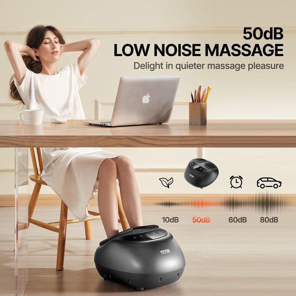Shiatsu Foot Massager Machine with Heat & Deep-Kneading Compression