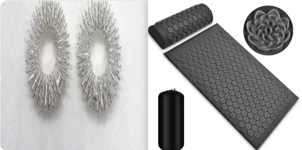Acupressure Mat & Pillow Set for Back and Neck Relief