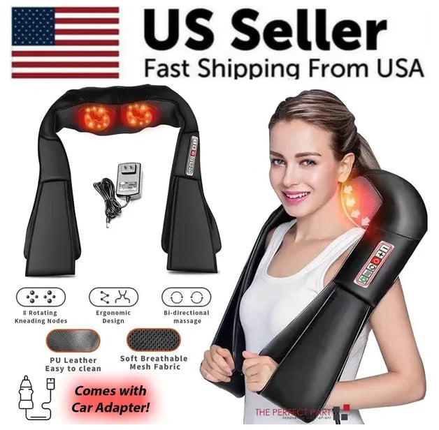 Shiatsu Deep Tissue Neck &amp; Shoulder Massager with Heat