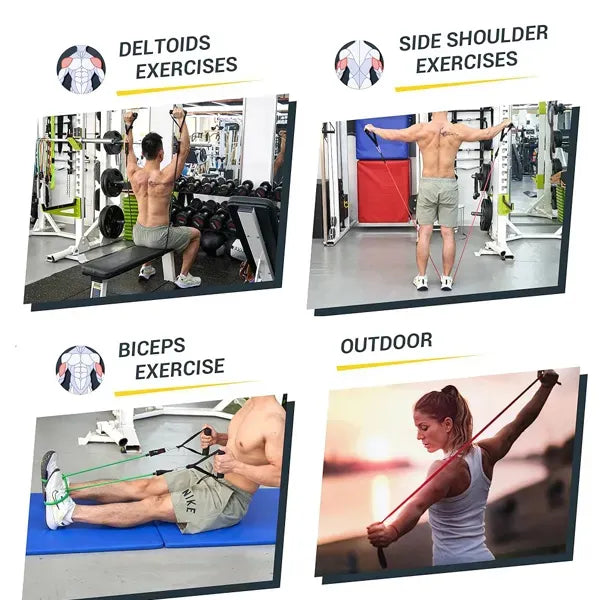 5-Piece Resistance Band Set for Home Recovery Workouts