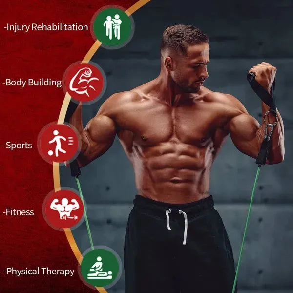 5-Piece Resistance Band Set for Home Recovery Workouts